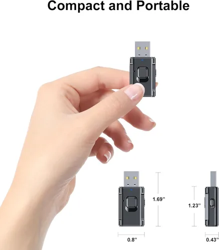 Vista 9 de Adaptador Bluetooth USB para coche, receptor transmisor Bluetooth para TV, estéreo, auriculares, PC, TSNAM 0.138 in AUX adaptador de audio