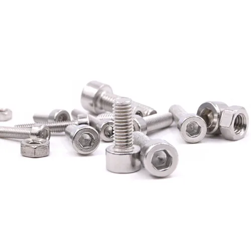 Vista 7 de Hilitchi Juego de 510 tornillos de cabeza hexagonal de acero inoxidable M3 M4 M5, cabeza de botón, tornillos y tuercas, acero inoxidable 304