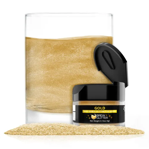 Vista 89 de Brew Glitter - Purpurina comestible rosa claro para bebidas, cócteles, cerveza y bebidas 1 frasco de 4g