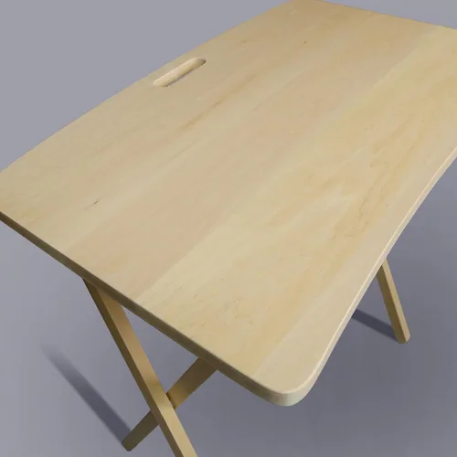 Vista 7 de American Trails Arizona - Mesa plegable con madera maciza americana, natural