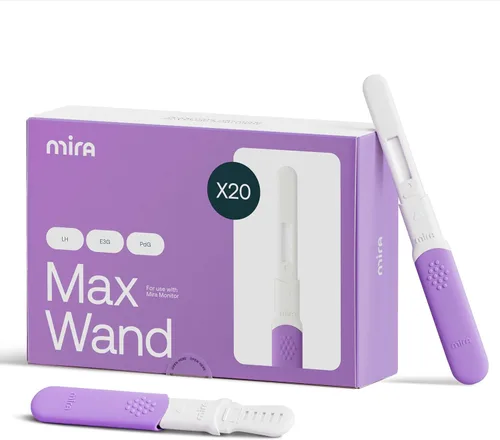 Mira Fertility MAX Varitas, Tiras de prueba de ovulación para mujeres, Monitorear y detectar la ovulación en casa, Rastrear PdG, LH y E3G, Usar con