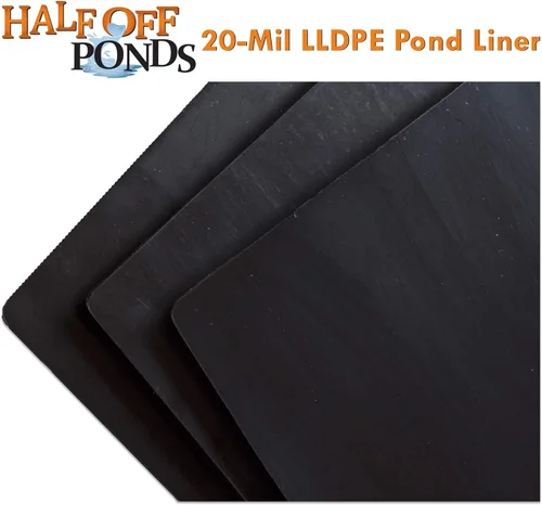 Vista 5 de HALF OFF PONDS - Revestimiento de estanque LLDPE de 25 pies x 30 pies para estanques, lagos y cuencas de retención
