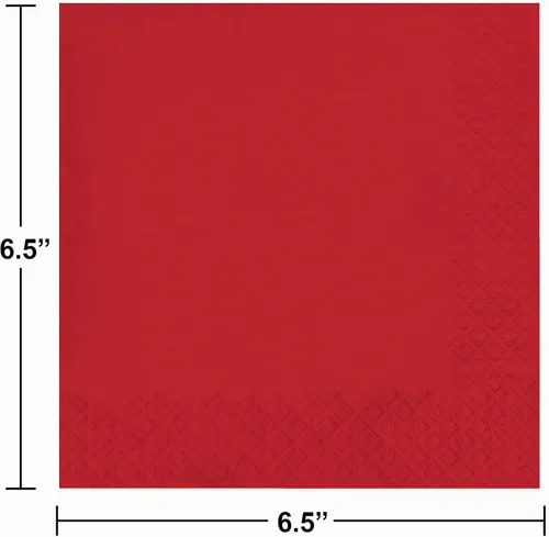 Vista 4 de 2 servilletas individuales de colores Creative Converting, Servilleta de cena, Rosa (Candy Pink)