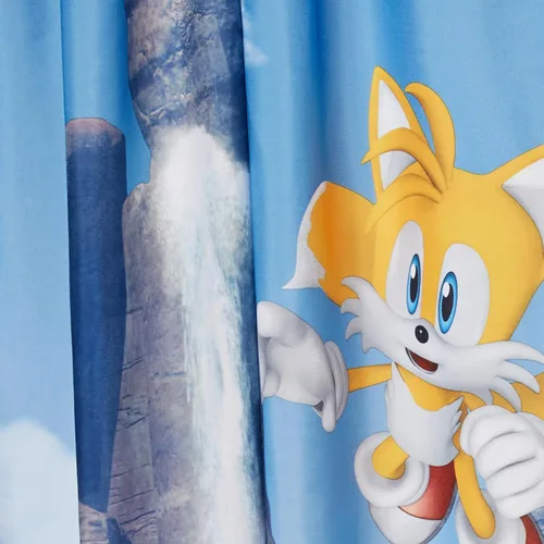 Vista 7 de Sonic The Hedgehog Paneles de Cortinas de Ventana para Habitación de Niños Juego de Cortinas, 82 x 63 Pulgadas, Producto Oficial de Sega por Franco