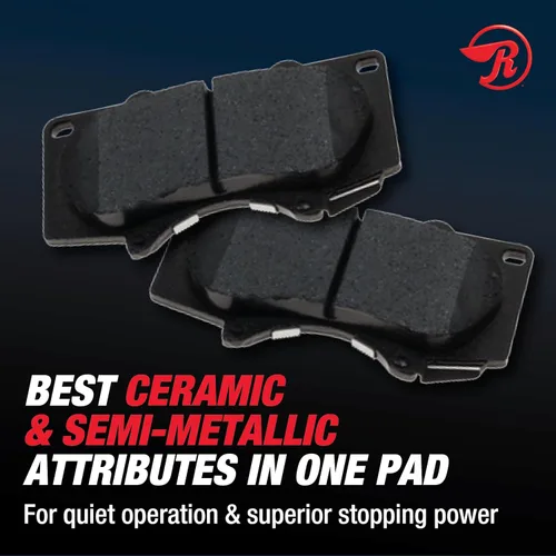 Vista 4 de Raybestos Element3 Automotive - Juego de pastillas de freno delanteras/traseras para Select Freightliner, International (PGD786M)