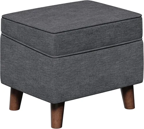 Vista 15 de FAGAGA Otomanas con Almacenamiento con Funda Ajustable, BOGO, Taburete de Paso Suave, Reposapiés y Asiento, Juego de Reposapiés para Sala de Estar