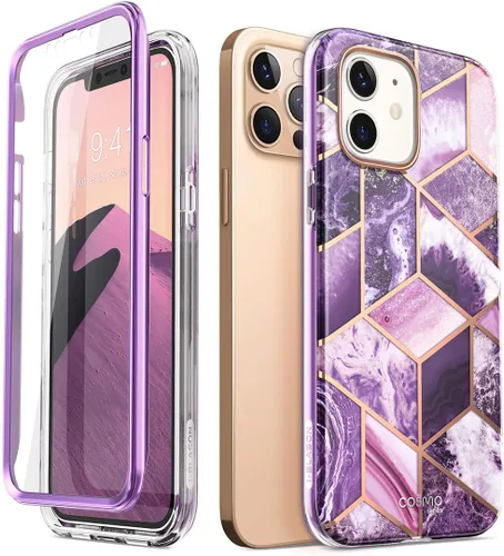 Vista 9 de i-Blason Cosmo Series - Funda para iPhone 12 / iPhone 12 Pro 5G de 6.1 pulgadas (versión 2020), funda protectora delgada de cuerpo completo