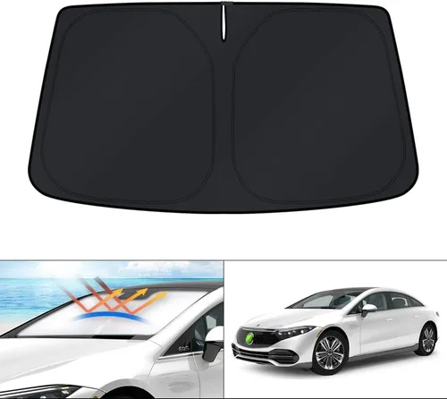 Vista 145 de KUST Parasol para parabrisas para Ford Escape 2020-2025 2026, accesorio personalizado, protector de ventana plegable, bloquea los rayos UV, visera