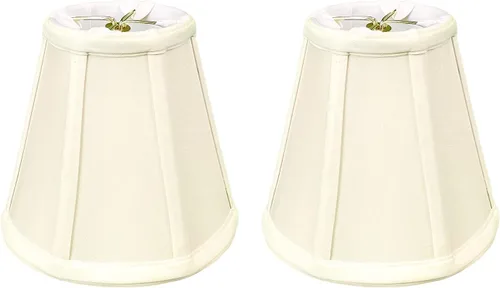 Vista 196 de Royal Designs, Inc. BS-707FC-6AGL Deep Empire Basic - Pantalla para lámpara con clip de llama, 3.5 x 6 x 5.75 pulgadas, color dorado antiguo