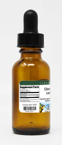 Vista 4 de TerraVita Extracto líquido de glicerita de hoja de cilantro (1:5) - Sin sabor (1 oz, ZIN: 522287)