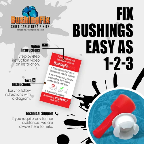 Vista 2 de Bushing Fix TB1KIT9 repuesto de bujes – kit de reparación de bujes de cambio de transmisión