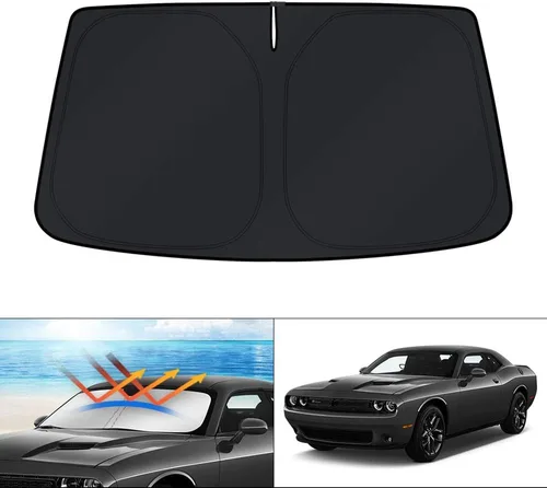 Vista 170 de KUST Parasol para parabrisas para Ford Escape 2020-2025 2026, accesorio personalizado, protector de ventana plegable, bloquea los rayos UV, visera