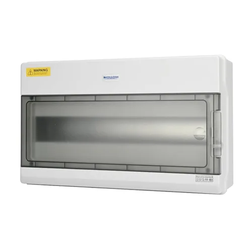 Vista 16 de MOLLOM Caja de protección de distribución MCB del disyuntor de 2 vías con carril DIN, impermeable IP65, para interiores y exteriores