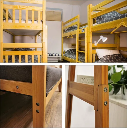 Vista 4 de uxcell M6x85mm - Juego de tuercas hexagonales para muebles, 1.890 in, longitud de rosca con tuercas de barril para camas, cabeceros, sillas, 8