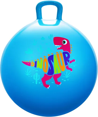 PlayZap Pelotas Saltarinas para Niños de 3-8 Años, Pelota Rebotante de 18 Pulgadas con Asa, Saltarina Inflable de 18", Juguetes de Salto de 45cm,