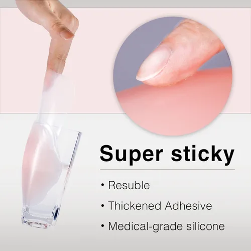 Vista 4 de Dealswin Cubiertas sin pezones de 5.1 pulgadas de silicona reutilizables para levantamiento de senos para copa A-D