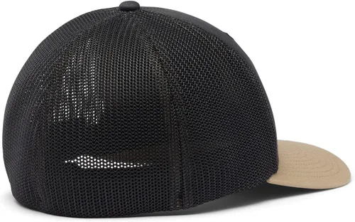 Vista 6 de Columbia Gorra de Béisbol de Malla con Logotipo PFG Unisex para Adultos Negro/Negro/Bandera de Pez de México