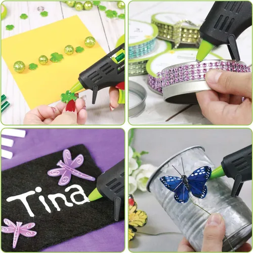 Vista 4 de Surebonder GM-160 Pistola compacta de pegamento caliente de alta temperatura de tamaño mini - Ideal para manualidades - Negro