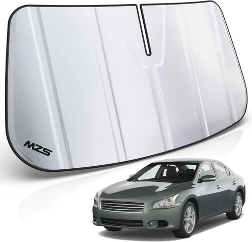 Vista 12 de MZS Parasol para parabrisas compatible con el modelo 3 2018-2026, parasol plegable para ventana delantera de automóvil con bolsa de almacenamiento