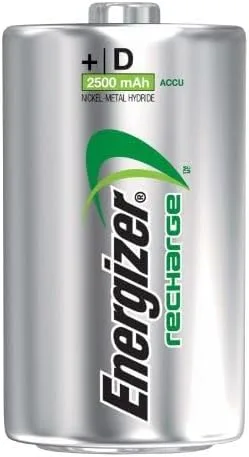 Vista 4 de Energizer Baterías recargables, D, 2 unidades (paquete de 3 (2 unidades cada uno))