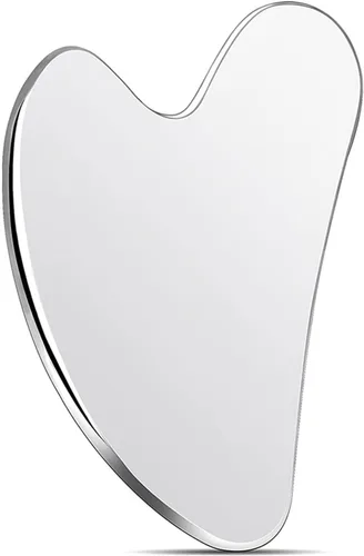 Gua Sha Tools - Herramienta de masaje Gua Sha de acero inoxidable para cara como masajeador facial o herramienta de cuidado de la piel, 1 unidad