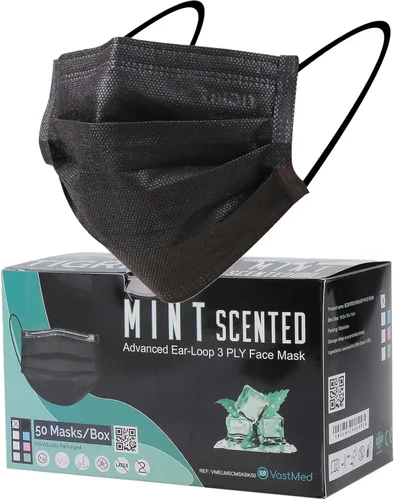 Vista 10 de Disposable Scented Face Masks 3-Ply Disposable Fog Level 3 Face Mask Individually Wrapped Face Mask for Adult