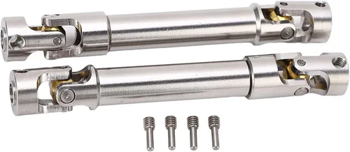 Juego de eje de transmisión a control remoto, 2 piezas de eje de transmisión RC M4 seis dientes RC eje de transmisión para 1/10 RC Crawler (3.583 in)