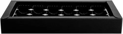 Vista 8 de Restaurantware Cajas de dulces de papel negro con 18 compartimentos, 10 pulgadas, 100