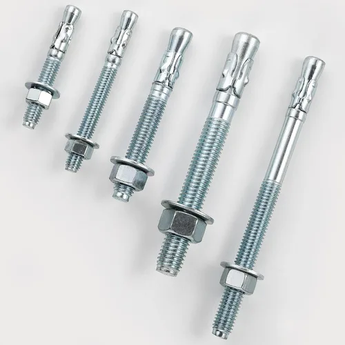 Vista 3 de Wensilon 1/2x2-3/4" 10Pcs de sujetadores estándar en pulgadas para anclajes de cuña de zinc de alta resistencia para cemento y hormigón