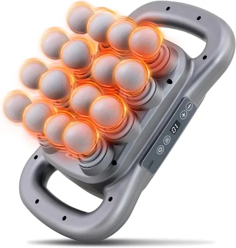 Vista 9 de Juego de 16 pistolas de masaje de cabeza, masajeador de percusión de tejido profundo, herramientas de masaje eléctrico de 2600 mAh con 9 estilos