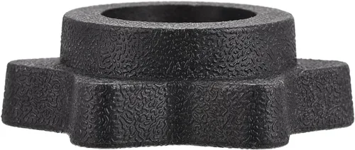 Vista 4 de uxcell Tuerca hexagonal para mancuernas, 4 tornillos de plástico M25 antideslizantes para levantamiento de pesas, color negro