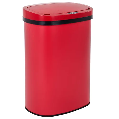 Vista 20 de BestOffice Papelera de 13 galones de plástico con tapa Negro oscuro Bote de basura automático sin contacto Control de olores Diseño