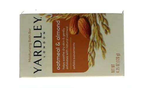 Vista 5 de Yardley of London Jabón en barra naturalmente hidratante de avena y almendra 3+1 Gratis