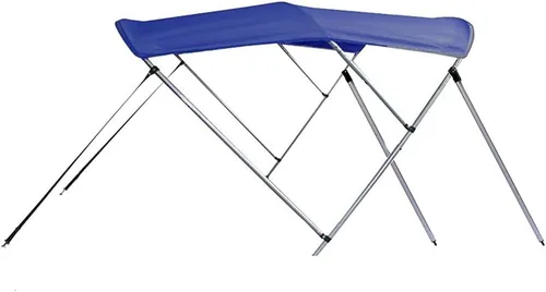 SBU Royal Blue Aluminum 3-Bow Bimini Top Compatible for Monterey 248 LS MONTURA/Sport BR I/O W/O Tower W/SWPF for Model Years 2001-2007