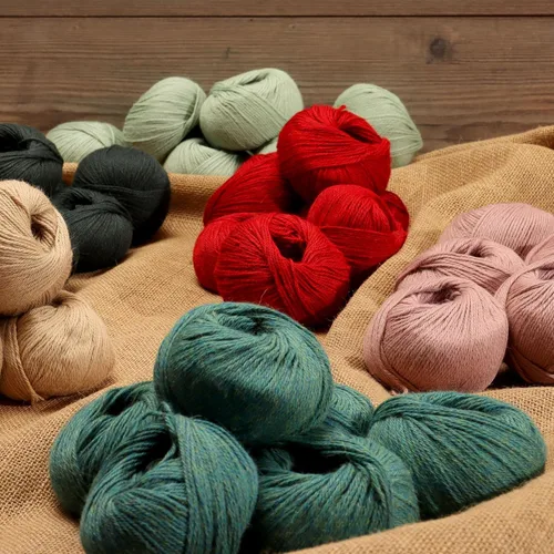 Vista 3 de Juego de 6 madejas de 100% lana de alpaca bebé (10.58 oz) de peso DK, fabricadas en Perú, celestial suave y perfecto para tejer y hacer ganchillo