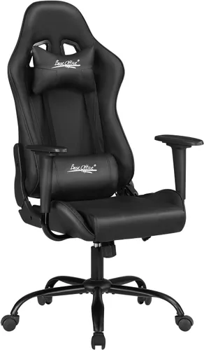Vista 16 de Silla de Oficina Silla para Juegos Silla de Escritorio Silla Ergonómica Ejecutiva Giratoria con Respaldo Lumbar Silla para Computadora con Soporte