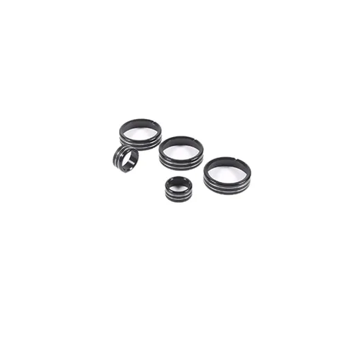 Vista 5 de Cubiertas de aleación para pomo de aire acondicionado interior de automóvil para Mazda MX-5 RF Miata 2009-2015, accesorios de decoración de Negro