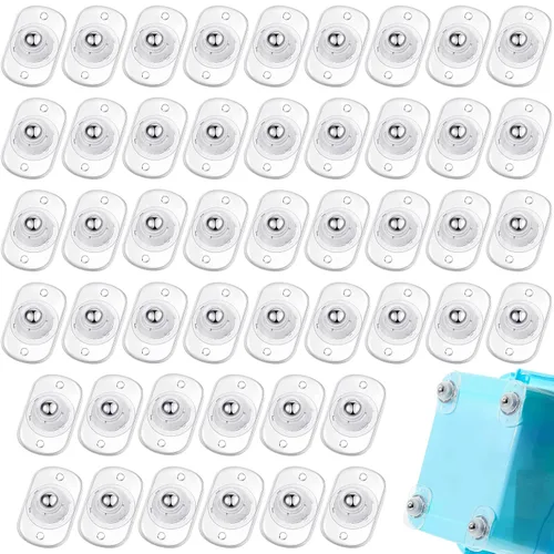 Vista 29 de Honoson 8 Piezas Ruedas Giratorias Autoadhesivas Rodillos para Electrodomésticos Deslizadores de Electrodomésticos para Cocina Rueda Universal Negro