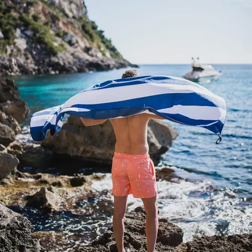 Vista 23 de 4Monster Toalla de playa de microfibra de secado rápido, toalla de viaje ligera súper absorbente para nadadores, toalla de camping sin arena