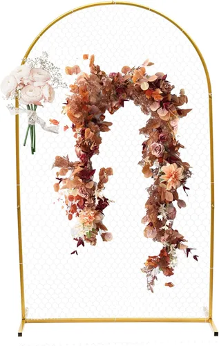 Vista 9 de Arco de malla de arco de cincha (arco de malla de puerta grande - dorado)