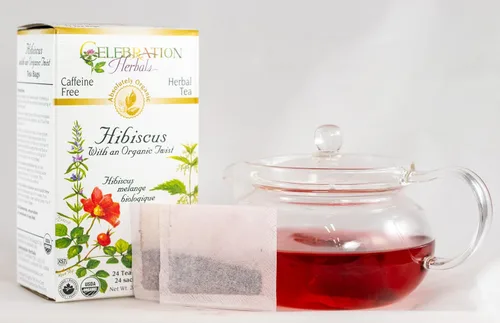 Vista 3 de CELEBRATION HERBALS Hibiscus Organic Twist 24 Bolsa, 0.02 libras