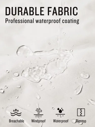 Vista 6 de SaphiRose Chaqueta impermeable para mujer, ligera, para exteriores, con capucha extraíble