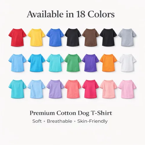 Vista 3 de Lovelonglong 2019 - Ropa para mascotas, Disfraces para Perro, Ropa Camisetas en blanco para Perros Grande Medianos Pequeños 100% Algodón 18