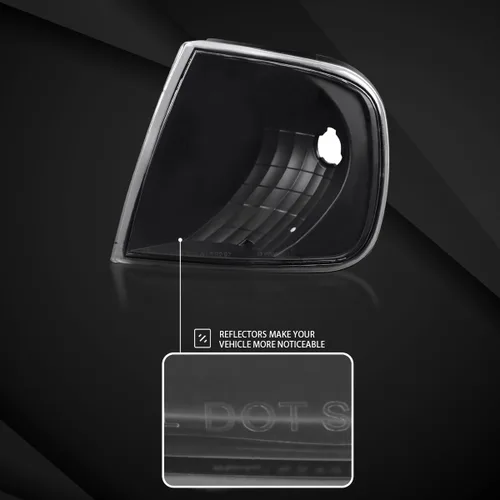 Vista 3 de Autozensation Compatible con Ford Expedition 1997-2002, Ford F150 1997-2003, luces de esquina negras