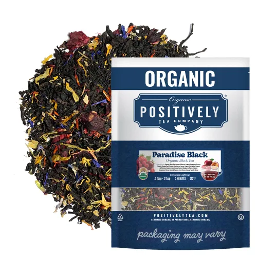 Vista 37 de Organic Positively Tea Company, Té Rooibos de vainilla y naranja sanguina, hoja suelta, 4 onzas