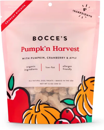 Vista 14 de Bocce's Bakery Golosinas Horneadas Bac'N Nutty para Perros, Golosinas Diarias sin Trigo para Perros, Hechas con Ingredientes Reales, Horneadas