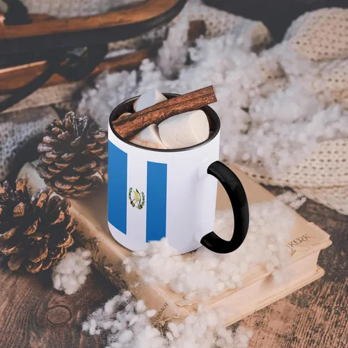 Vista 5 de 3dRose Bandera de Guatemala - azul cielo y blanco con escudo de armas de Guatemala -... - Tazas (mug_158323_4)