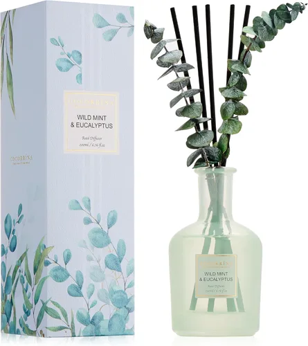 Vista 8 de COCORRÍNA Difusor de Aroma con Varillas del Bosque Negro – 200 ml de Aceite Esencial con Varillas y Ramas Secas de Eucalipto, Fragancia