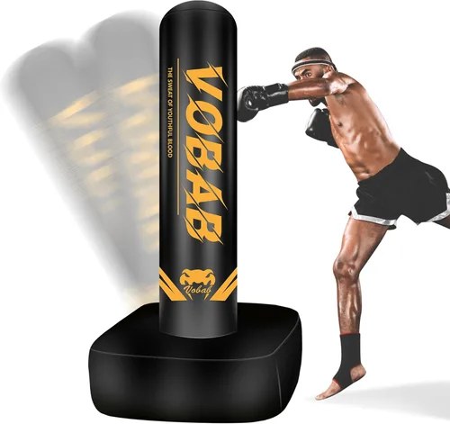 Standing Punching Bag for Adults, 70" Punching Bag Stand, Boxing Heavy Bag with Stand, Freestanding for Adults Men MMA Thai Fitness Karate Muay