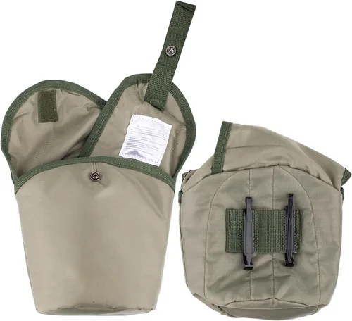 Vista 8 de Cantimplora Militar de Acero Inoxidable de 1.2QT Portátil del Ejército con Taza de 0.6QT y Fundas para Camping, Senderismo, Escalada y la Mayoría